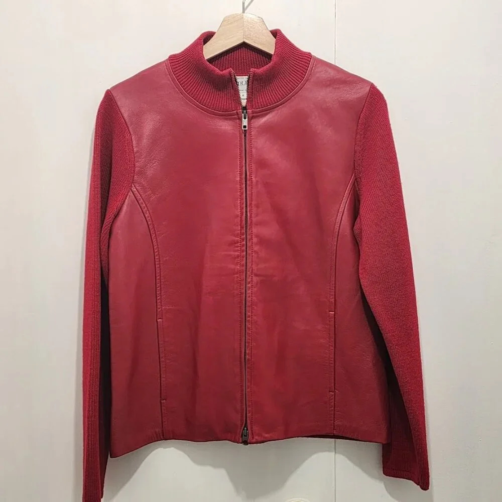 Pendleton Red Women's Leather Jacket